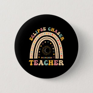 Chapa Redonda De 5 Cm Enseñanza de profesores de eclipse solar 2024 Abri