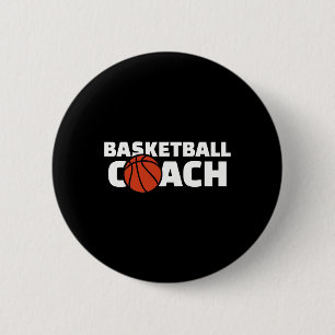 Chapa Redonda De 5 Cm entrenador de baloncesto