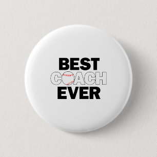 Chapa Redonda De 5 Cm Entrenador de béisbol mejor entrenador de equipos 