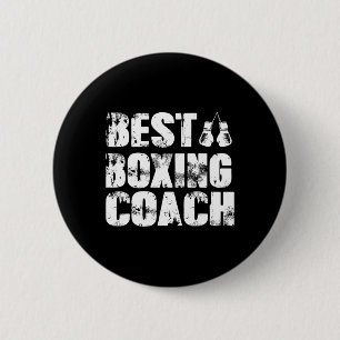 Chapa Redonda De 5 Cm Entrenador de Boxeo Kickboxing Kickboxer Boxeador
