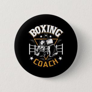 Chapa Redonda De 5 Cm Entrenador de Boxeo - Kickboxing Kickboxer Gimnasi