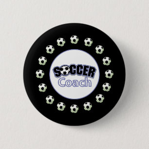 Chapa Redonda De 5 Cm Entrenador de Fútbol Gracias, Balones