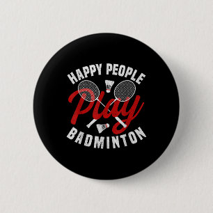 Chapa Redonda De 5 Cm Entrenador del juego Badminton Happy Shuttle Playa