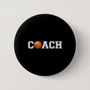 Chapa Redonda De 5 Cm Entrenador Deportivo de entrenador de básquetbol E
