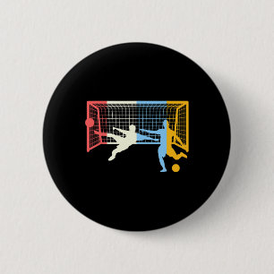 Chapa Redonda De 5 Cm Entrenador Jugador Amante del Fútbol Retro Vintage