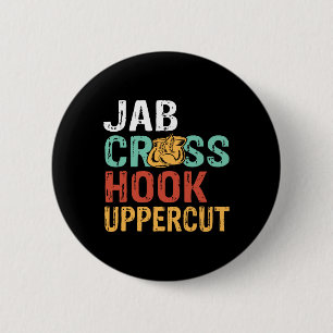 Chapa Redonda De 5 Cm Entrenamiento de boxeador de Jab Cross Hook Upperc