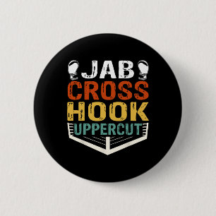 Chapa Redonda De 5 Cm Entrenamiento de boxeador de Jab Cross Hook Upperc