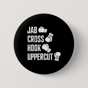 Chapa Redonda De 5 Cm Entrenamiento de boxeo de Jab Cross Hook Uppercut