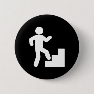 Chapa Redonda De 5 Cm Entrenamiento Homenaje Subiendo Escaleras