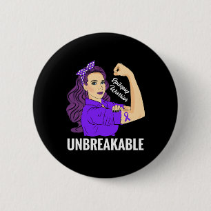 Chapa Redonda De 5 Cm Epilepsia Awareness Epileptic Purple Ribbon Guerre