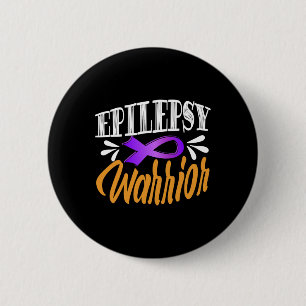 Chapa Redonda De 5 Cm Epilepsia Awareness Fiesta Contra El Guerrero Epil
