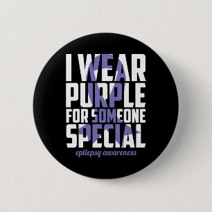 Chapa Redonda De 5 Cm Epilepsia Awareness Purple For Someone Special Rib