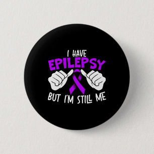 Chapa Redonda De 5 Cm Epilepsia Awareness Purple Ribbon 1