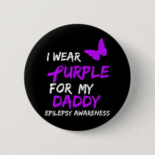 Chapa Redonda De 5 Cm Epilepsia Awareness Que Uso Púrpura Para Mi Papi R