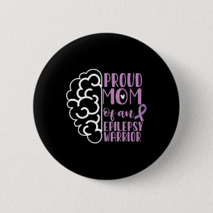 Chapa Redonda De 5 Cm Epilepsia Awareness Ribbon Orgullosa Madre De Una 