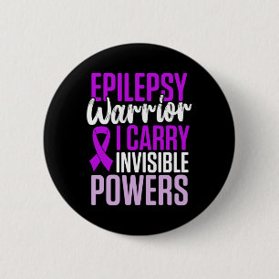 Chapa Redonda De 5 Cm Epilepsia Conciencia Sobreviviente de Guerrero Epi