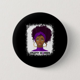 Chapa Redonda De 5 Cm Epilepsia Guerrero Combatiente Apoya Epilepsia Awa