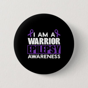 Chapa Redonda De 5 Cm Epilepsia Warrior Epilepsia Trastorno por Convulsi