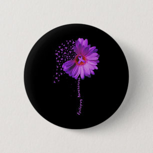Chapa Redonda De 5 Cm Epilepsy Awareness Sunflower Ribbon Gift