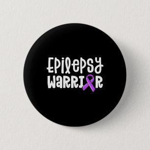 Chapa Redonda De 5 Cm Epilepsy Warrior Kids Purple Ribbon Awareness WWom