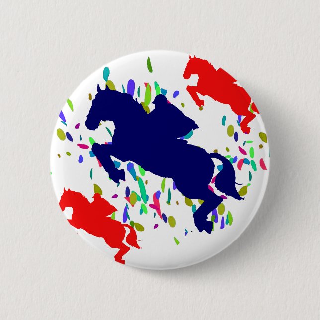 CHAPA REDONDA DE 5 CM EQUESTRIAN (Anverso)