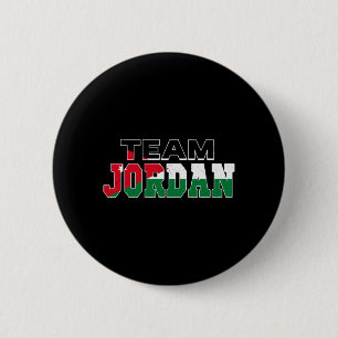 Chapa Redonda De 5 Cm Equipo Bandera Jordana Patriótica Jordania