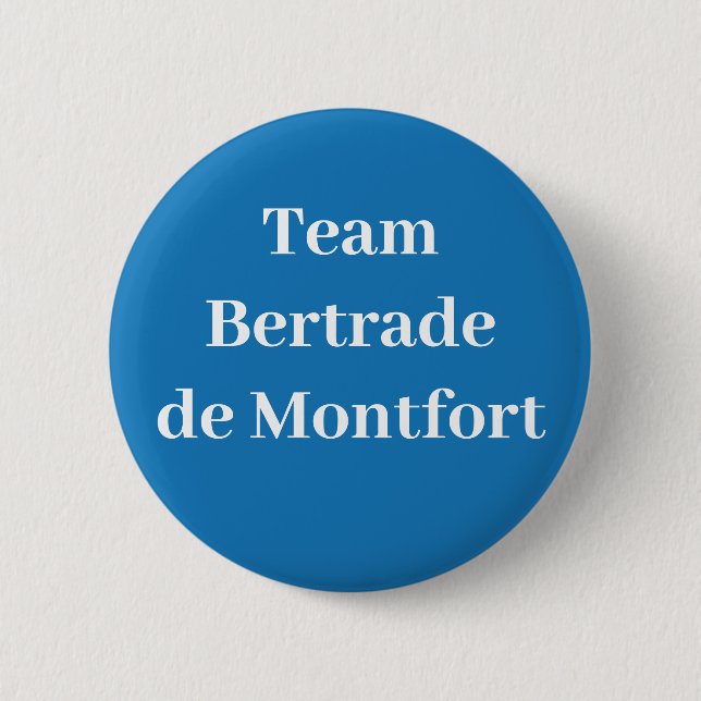 Chapa Redonda De 5 Cm Equipo Bertrade de Montfort (Anverso)