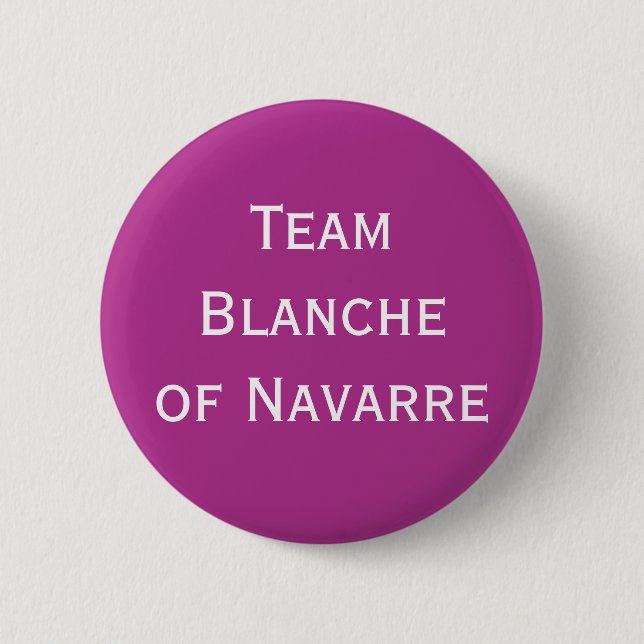 Chapa Redonda De 5 Cm Equipo Blanche de Navarra (Anverso)