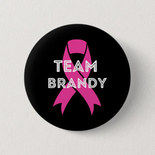 Chapa Redonda De 5 Cm Equipo Brandy Concienciación Personalizada sobre e