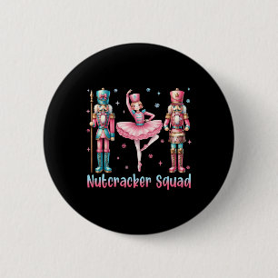 Chapa Redonda De 5 Cm Equipo Cascanueces Baila Feliz Navidad Mujeres 