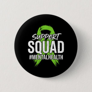 Chapa Redonda De 5 Cm Equipo de Apoyo Conciencia de la Salud Mental Cint