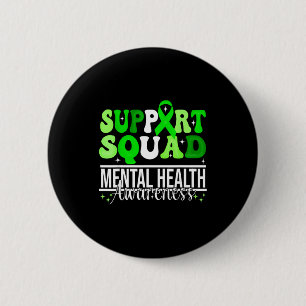 Chapa Redonda De 5 Cm Equipo de apoyo conciencia de salud mental unidad 