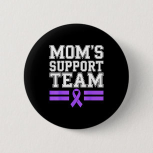 Chapa Redonda De 5 Cm Equipo de apoyo de mamá familia lupus conciencia s