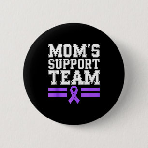 Chapa Redonda De 5 Cm Equipo de apoyo de mamá familia lupus conciencia s