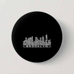 Chapa Redonda De 5 Cm Equipo de baloncesto de Brooklyn