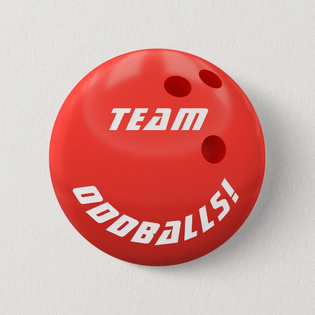 Chapa Redonda De 5 Cm Equipo de bolos (Anverso)