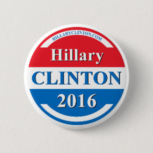 Chapa Redonda De 5 Cm Equipo de campaña de Hillary Clinton para Presiden