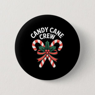 Chapa Redonda De 5 Cm Equipo de Caramelo de Navidad Niñas Niños Adultos