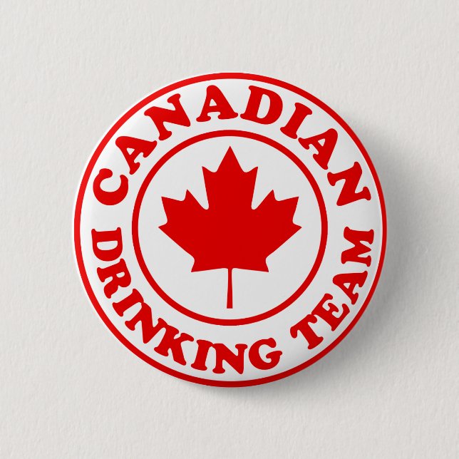 Chapa Redonda De 5 Cm Equipo de consumición canadiense (Anverso)