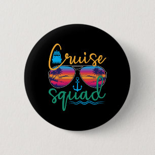 Chapa Redonda De 5 Cm Equipo de crucero 2025 Vacaciones familiares en la
