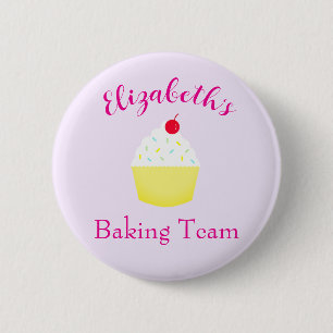 Chapa Redonda De 5 Cm Equipo de Cumpleaños para Hornear Cupcakes