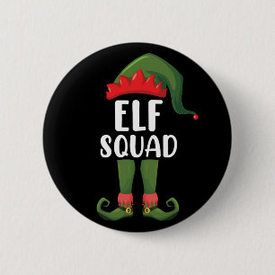 Chapa Redonda De 5 Cm Equipo de duendes divertido familiar Navidad 