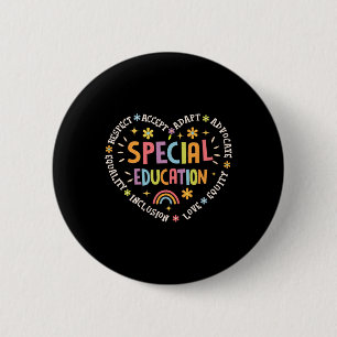 Chapa Redonda De 5 Cm Equipo de Educación Especial Equipo Soñado Profeso