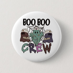 Chapa Redonda De 5 Cm Equipo de enfermería de Halloween Boo Boo