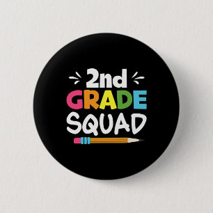 Chapa Redonda De 5 Cm Equipo de estudiantes de segundo curso de secundar