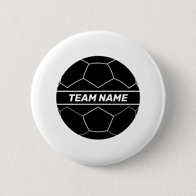 Chapa Redonda De 5 Cm Equipo de fútbol (Anverso)