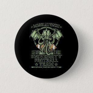 Chapa Redonda De 5 Cm Equipo de fútbol Cthulhu M de la Universidad Miska