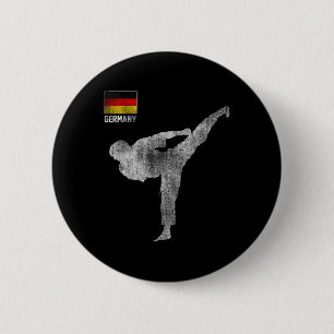 Chapa Redonda De 5 Cm Equipo de Karate Artes Marciales Mma Patada Aleman