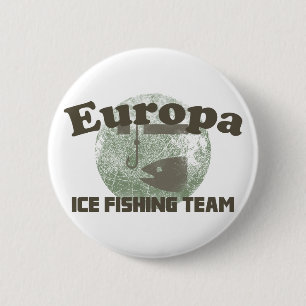 Chapa Redonda De 5 Cm Equipo de la pesca del hielo del Europa