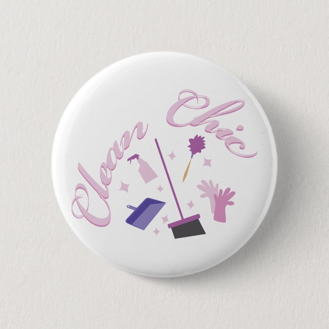 Chapa Redonda De 5 Cm Equipo de limpieza (Anverso)